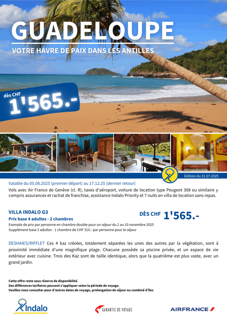 Flyer Guadeloupe Villa Indalo G3